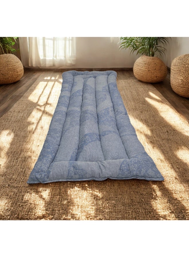 SMART HOME Luxury Velvet Bedspread - Soft Cotton Filling, Bedspread Made of High Quality Material, Natural Cotton Bedspread for Single Size (190*90*6 cm) - Image 1