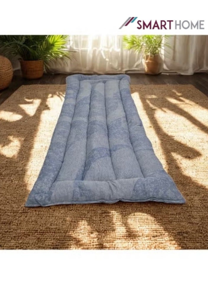 SMART HOME Luxury Velvet Bedspread - Soft Cotton Filling, Bedspread Made of High Quality Material, Natural Cotton Bedspread for Single Size (190*90*6 cm) - Image 3