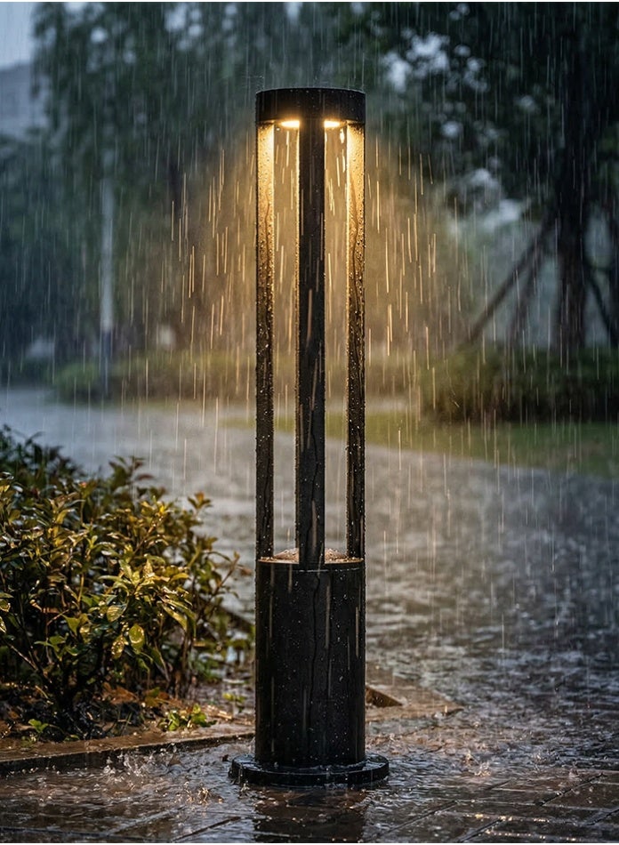 Vmax Modern 80cm Outdoor LED Bollard Light - 12W Architectural Aluminum Garden Pillar (IP65, 240V) - Image 4