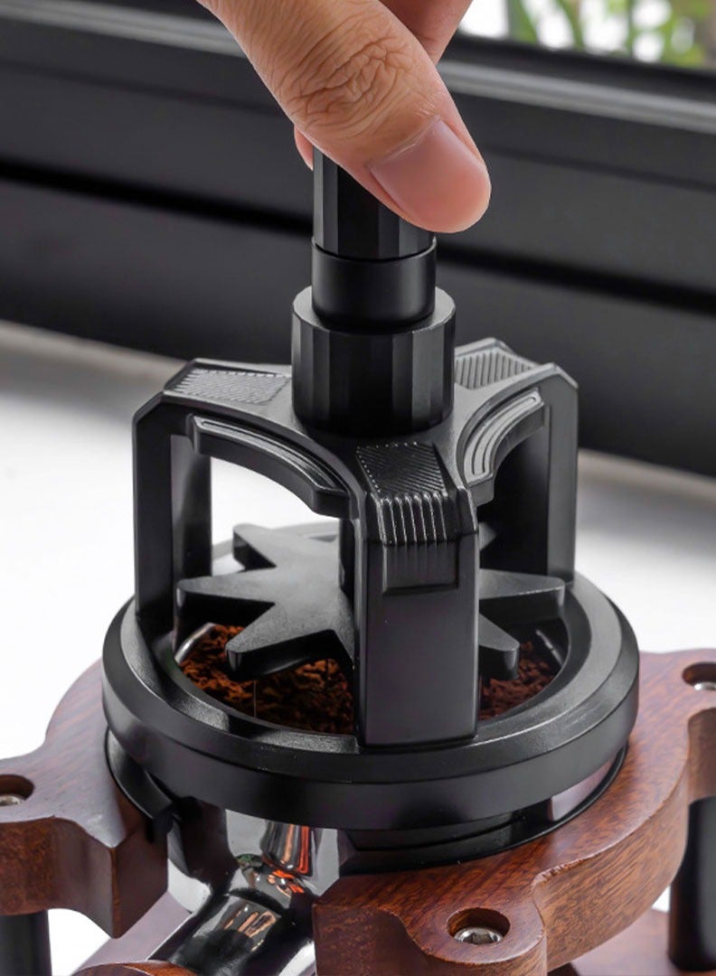 Captaintech 53mm 54mm Espresso Tamper and WDT Distribution Tool with Clump Breaker Needles – Adjustable Height, Magnetic Base, Includes Extra Needles – Compatible with Breville 54mm Portafilter Espresso Machines - Image 4