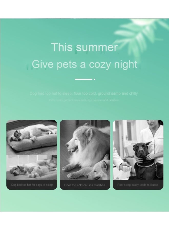 سجاد صيفي مريح ومصمم لتنظيم الحرارة للقطط والكلاب بوزن 8 أرطال، حجم 50*40 سم، تصميم مريح وتهوية ممتازة. - Image 2