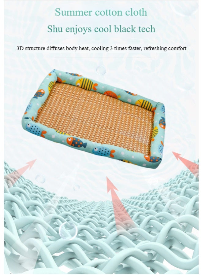 سجاد صيفي مريح ومصمم لتنظيم الحرارة للقطط والكلاب بوزن 8 أرطال، حجم 50*40 سم، تصميم مريح وتهوية ممتازة. - Image 5