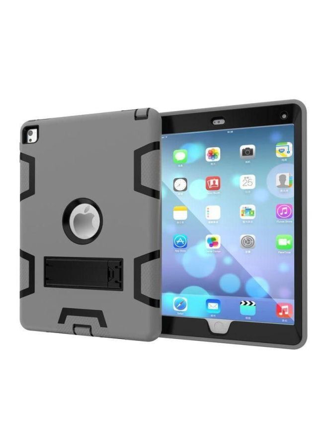 NIBEMINENT Hybrid Case Cover With Kickstand For Apple iPad Pro 2017 9.7-Inch Grey/Black - Image 1