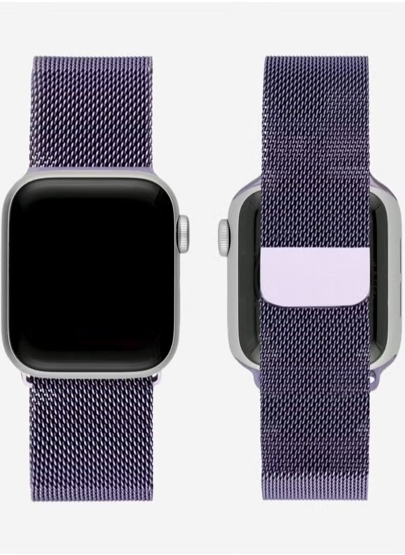 TIGER - Apple Watchband 42mm, 44mm, 45mm, 49mm Milanese Apple Watch Strap – Adjustable, Stylish Stainless Steel Mesh Band for Apple Watch Series 1-8, SE, Ultra – Comfortable, Durable, Sleek Design for Everyday Wear - Image 1