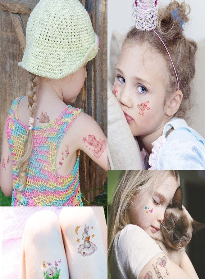VIWIEU 20 Pack Small Kids Bunny Tattoos Temporary Rabbit Stickers for Girls and Boys Birthday Party Favors, Waterproof Easter Basket Goodie Bag Fillers Decorations Christmas Stocking Stuffers - Image 4