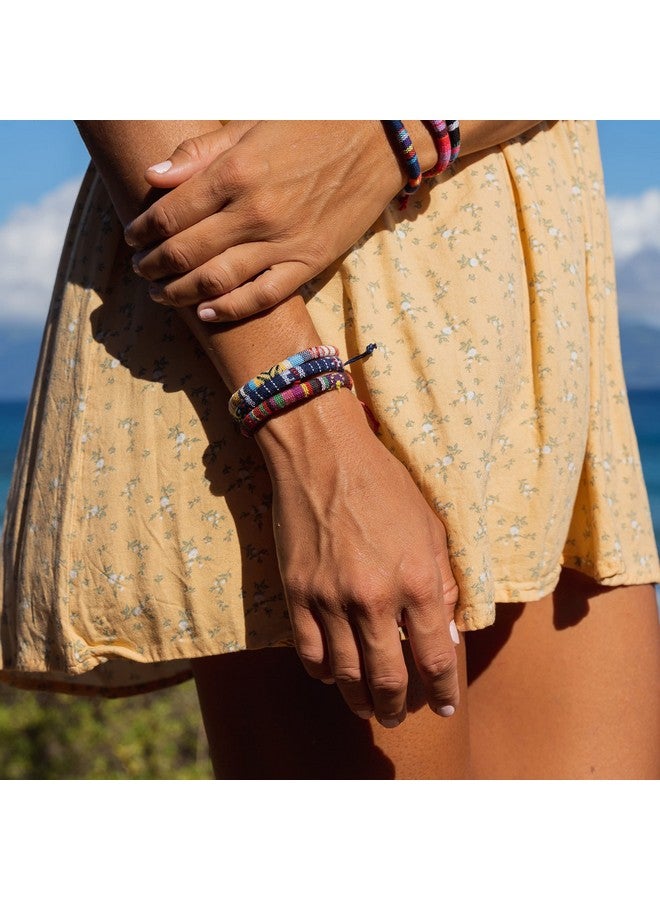 FROG SAC 12 Woven Bracelets For Women And Men, Boho Ethnic Friendship Bracelet Pack For Adults, Adjustable Vsco Stackable Beach Jewelry, Easter Basket Fillers Stocking Stuffers - Image 2