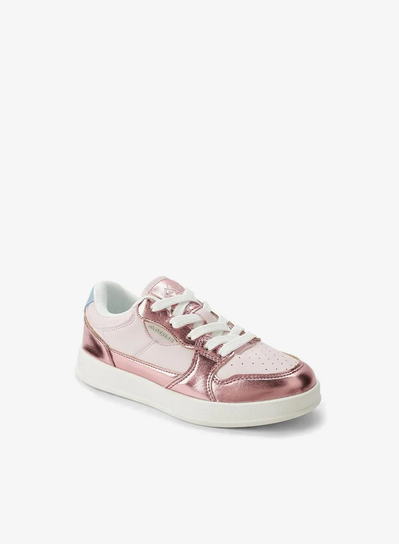 شو اكسبرس Girls Colourblock Lace-Up Ankle Sneakers