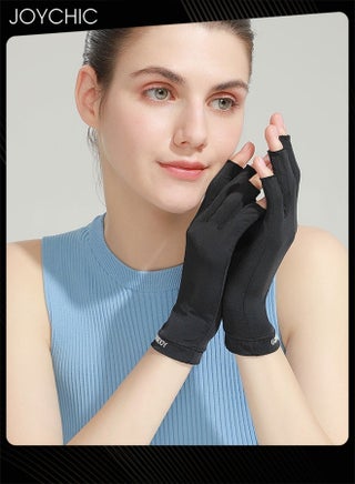 Women Summer UV Protection Half-finger Gloves Outdoor Driving Ice Silk Skin-friendly Breathable Thin Sun Protection Gloves Black - pzsku/Z61261925D3AE9F409B6CZ/45/_/1713419774/dfe52b42-91af-46eb-bccc-44f605ac56f3