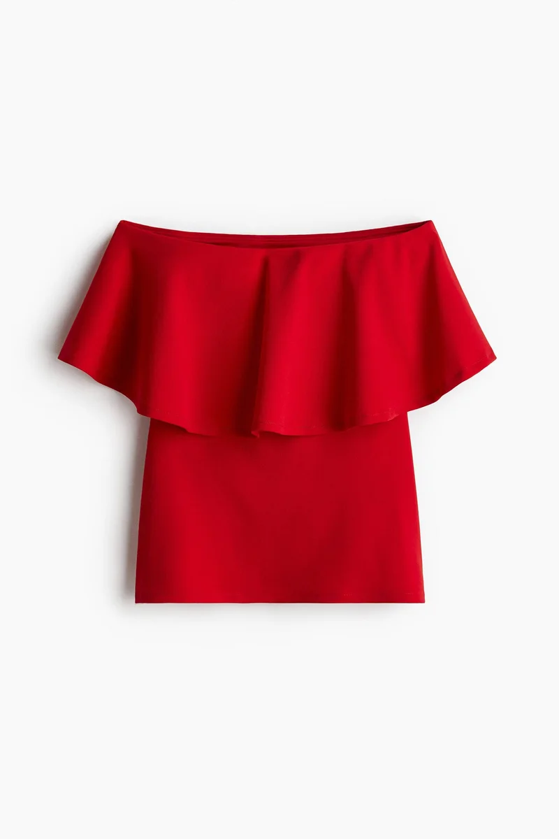 H&M Flounced interlock bandeau top