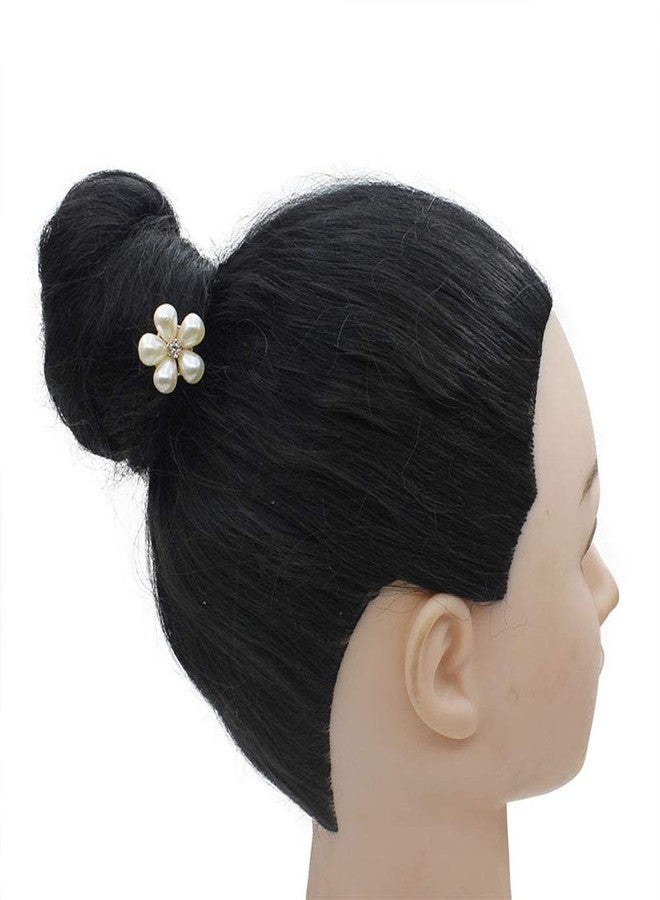 سوبيربليس 5 قطع من دبابيس الشعر الحلزونية المقلدة المصنوعة من اللؤلؤ، مشابك شعر على شكل زهرة مرصعة بأحجار الراين، دبابيس شعر حلزونية، أداة تصفيف كعكة الشعر، إكسسوارات شعر للنساء (D#) - Image 5