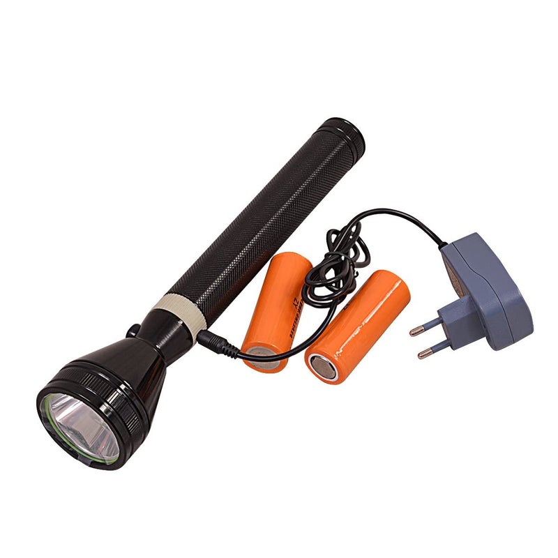 KANABEE 3 Modes Invigilator LED Rechargeable High Lumens Aluminum Flashlight Torch Black Pack of 1 SST96900Mtr - Image 3