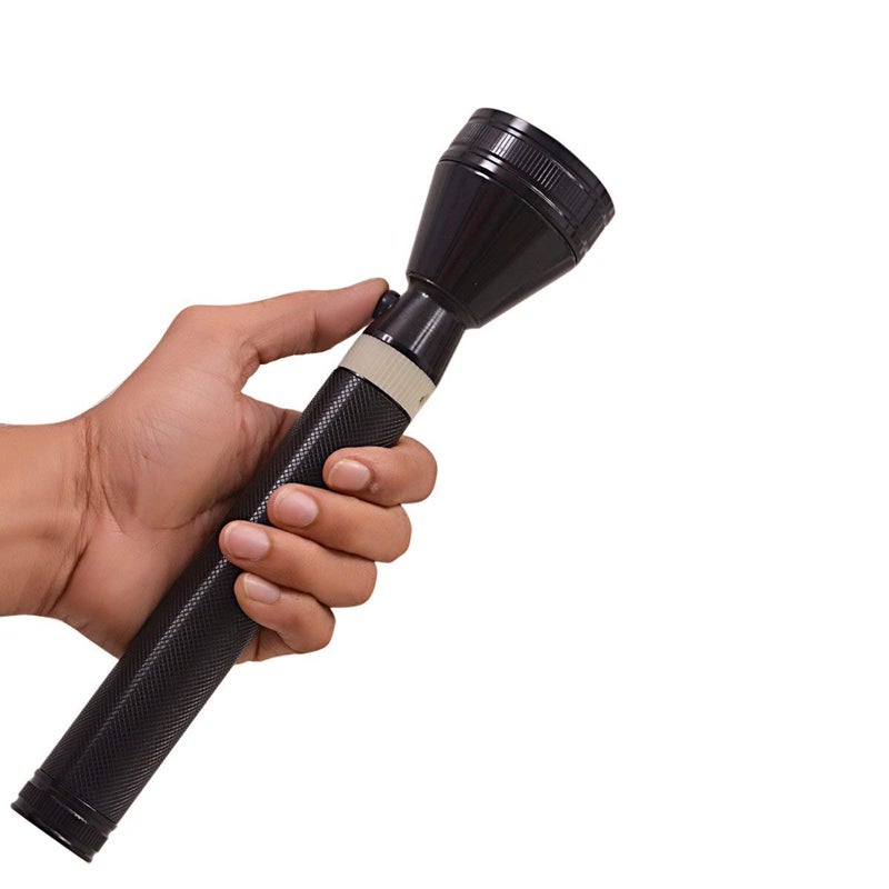 KANABEE 3 Modes Invigilator LED Rechargeable High Lumens Aluminum Flashlight Torch Black Pack of 1 SST96900Mtr - Image 1