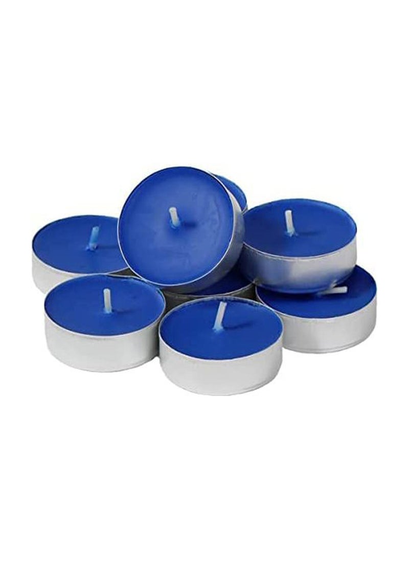 Generic 10 pieces of blue round candles  - Image 1