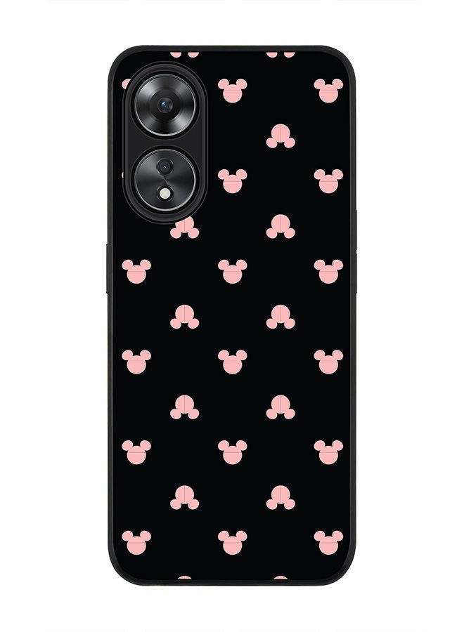 Stylizedd Rugged Black edge case for Oppo A78 5G / Oppo A58 5G Slim fit Soft Case Flexible Rubber Edges Anti Drop TPU Gel Thin Cover -  Mickey Print - Image 1