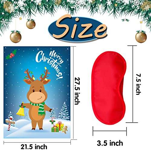 Funnlot Christmas Party Games for Kids Pin The Nose On The Deer Kids Christmas Games for Party Christmas Activities for Families Pin The Nose On The for Adults Christmas Games - Image 2