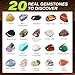 LotFancy Gemstone Dig Kit Excavate 20 Real Gems Science Kit for Kids Age 812 Educational Toy Birthday Gift for Boys Girls with Mining Tools - Image 4