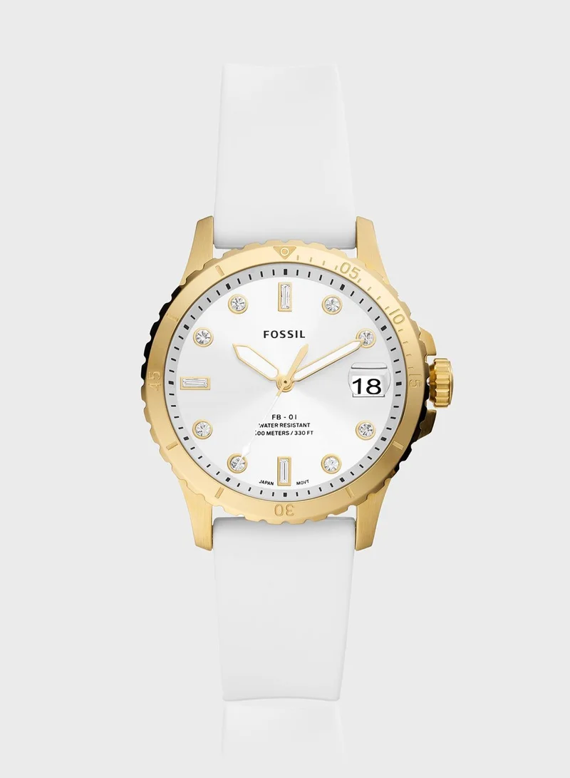 FOSSIL Fb - 01 Silicone Strap Analog Watch