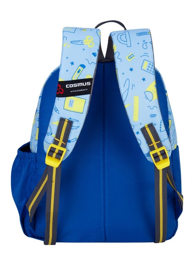 COSMUS Tiny Tots Artisto Printed School Bag Royal Blue 20L - 16 Inches Kids Backpack Ideal For Boys And Girls Of Age Group 2-5 Yrs | Students Casual Daypacks - Image 4