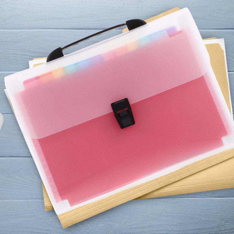 Office Expanding File Organizer Paper File Organizer Expanding Folder Multi-layer File Folder - Image 3