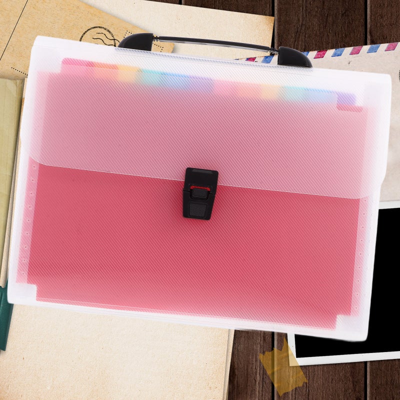 Office Expanding File Organizer Paper File Organizer Expanding Folder Multi-layer File Folder - Image 5