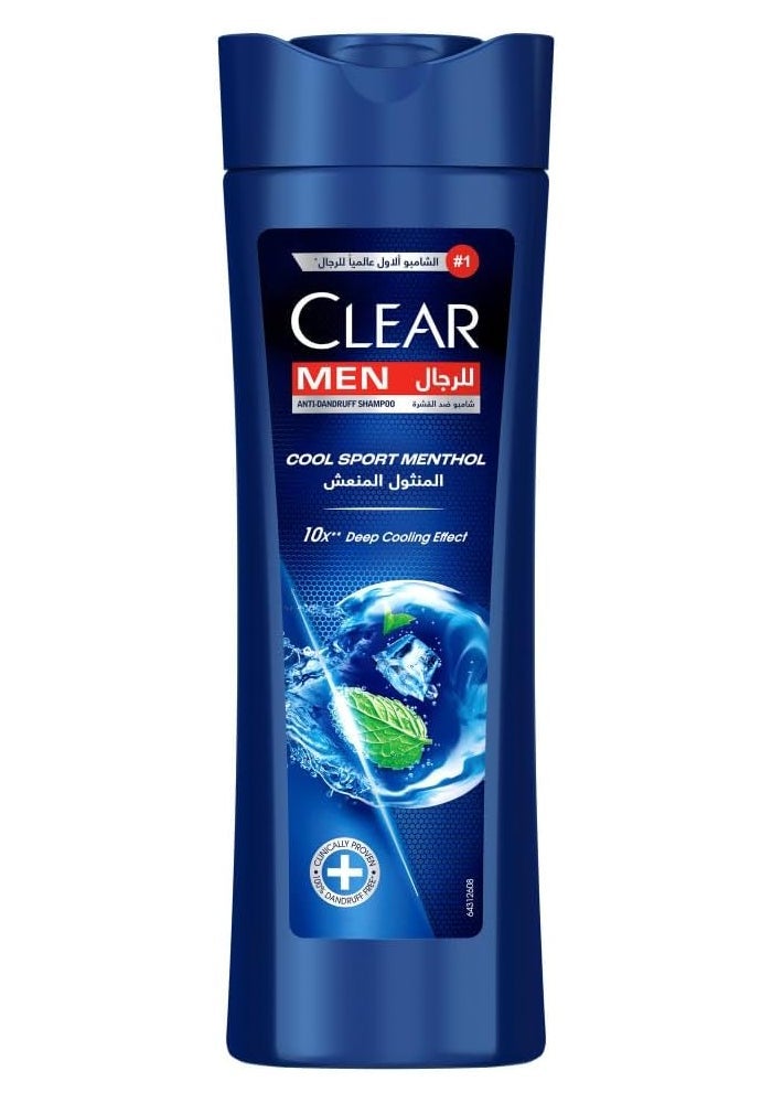Clear Men's Anti-Dandruff Shampoo Cool Sport Menthol, 400ml - Image 1