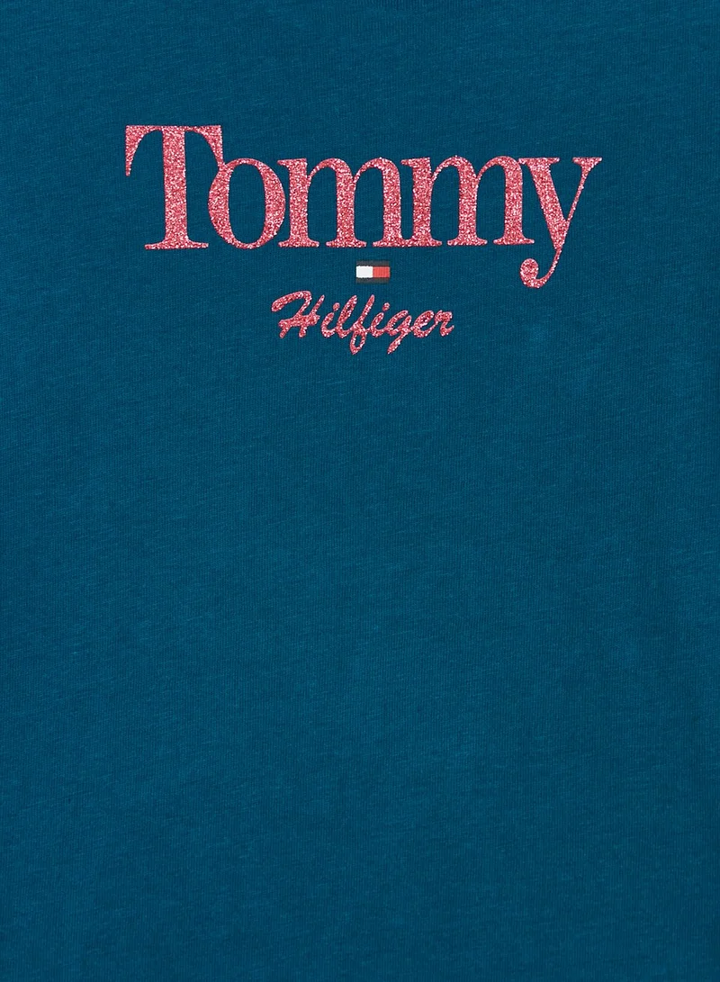 TOMMY HILFIGER Kids Graphic Glitter T-Shirt