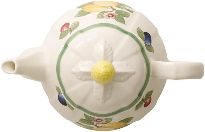Villeroy & Boch Villeroy  Boch French Garden Fleurence Teapot 34 oz Premium Porcelain WhiteMulticolored  - Image 2