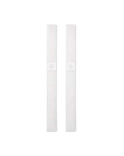RUSSELL+HAZEL رباط دائرية صغير من راسل + هازل مع حلقة قلم، سيليكون، أبيض ضبابي، 0.75 بوصة × 8.5 بوصة، 2 عدد - Image 2
