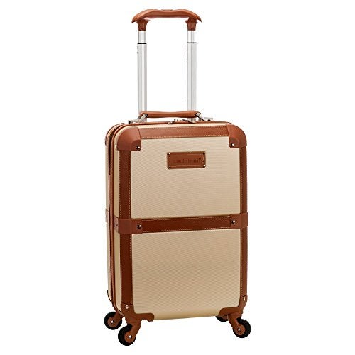 Rockland Stage Coach 20-Inch Rolling Trunk, Champagne - Image 1