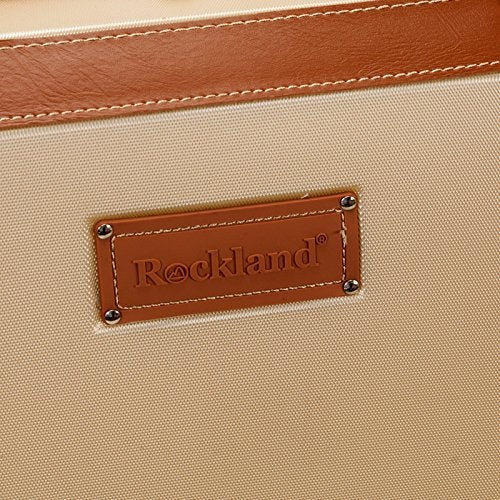 Rockland Stage Coach 20-Inch Rolling Trunk, Champagne - Image 4