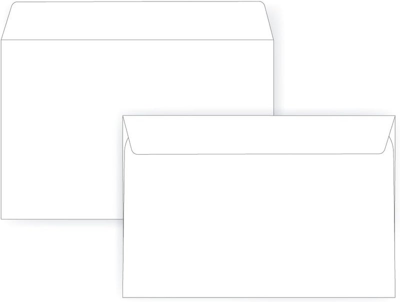Office Express 6 1/2 x 9 1/2 Booklet Envelope - 24# White - Open Side (6.5 x 9.5) - Large Envelope Series (Box of 250) - Image 2