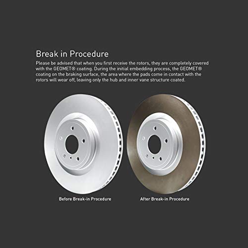 R1 Concepts Front Brakes Pads and Rotors Kit| Front Brakes Rotors| Front Rotors And Brake Pads Kit| Optimum OEp Front Brakes and Rotors| Brake Kit| Fit 2014-2020 Maserati Ghibli - Image 4