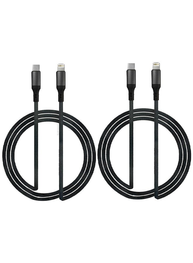 CATANES 2Packs USB-C to Lightning Fast Charging Cable (1M) - PD Supported, MFi-Certified, Durable Nylon Braided Design - Image 1