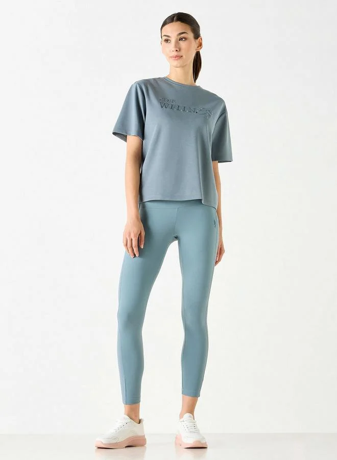ADOT by Splash Leggings with Elasticated Waistband and Zip Pocket