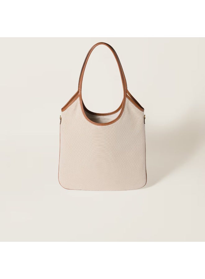 Miu Miu Ivy canvas tote bag Shoulder - Image 3
