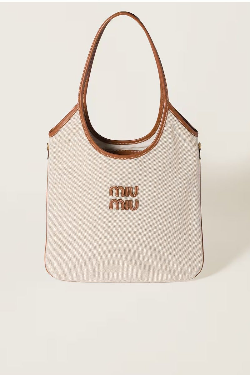 Miu Miu Ivy canvas tote bag Shoulder - Image 1
