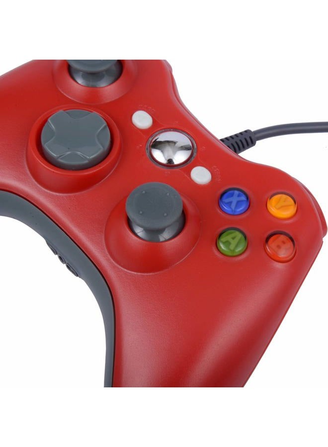 ONE250 USB Wired Game Pad Controller for Xbox 360 Xbox 360 Slim Windows PC - Replacement USB Wired Gamepad (Red) - Image 4