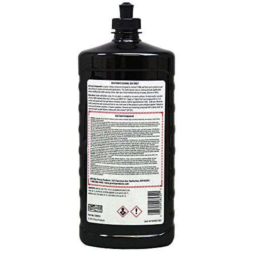 Presta 138532 Gel Coat Compound for Removing P1000 Grit, Finer Sand Scratches and Oxidation - 32 Oz. - Image 2