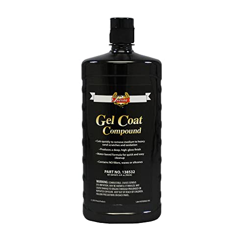 Presta 138532 Gel Coat Compound for Removing P1000 Grit, Finer Sand Scratches and Oxidation - 32 Oz. - Image 1
