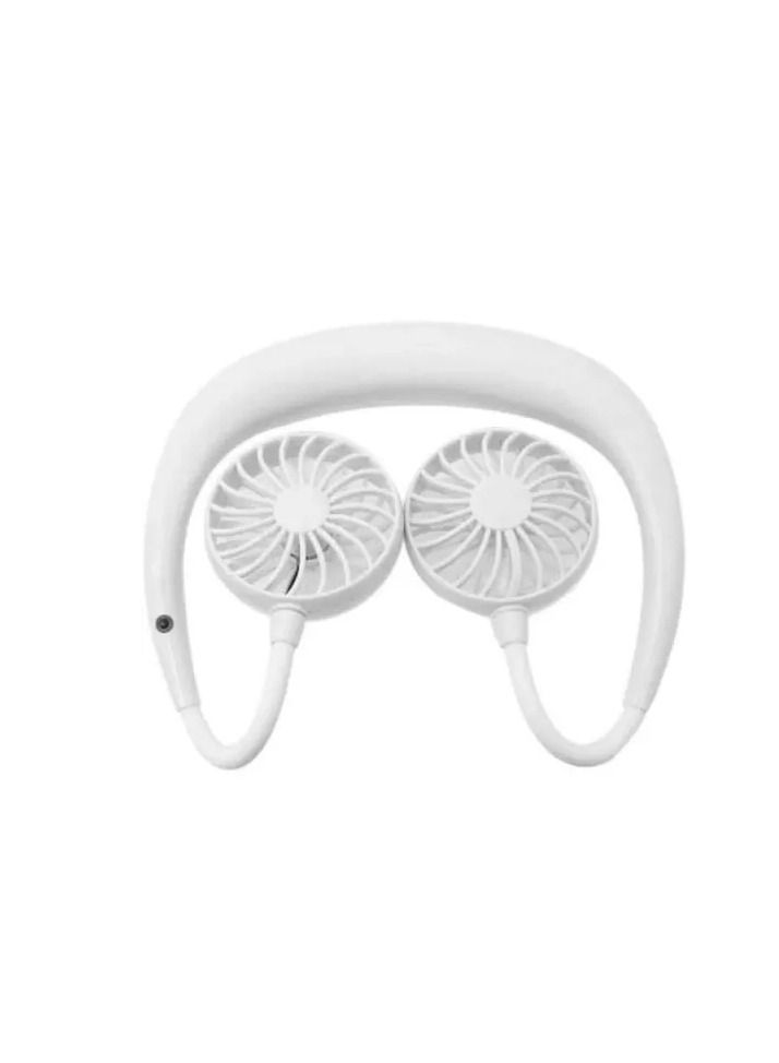 Generic Hands Free Neck Band Hanging USB Rechargeable Dual Fan Mini Air Cooler For Summer - Image 3