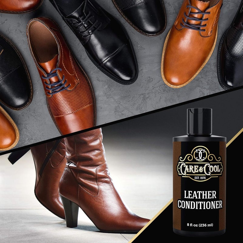Care & Cool Care Cool Ultimate Leather Conditioner and Softener with Hitech Cloth Restores Polishes and Rejuvenates Your Shoes Boots Jackets Purses Bags Car Interiors Couches and other Furnitures - Image 5
