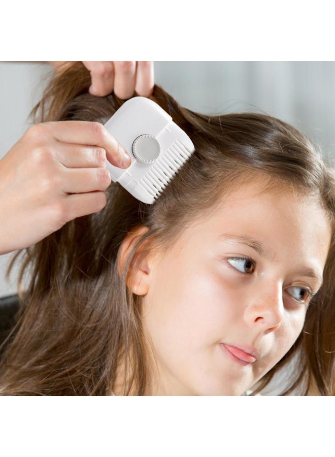 CMGTYYD 2 in 1 Hair Trimmer, Mini Portable Cute Haircutting Comb, Removable Dustproof Knob Adjustable Stainless Steel Blade Haircutting Tool for Trimming and Styling Thinning Hair (Pack of 2) - Image 3