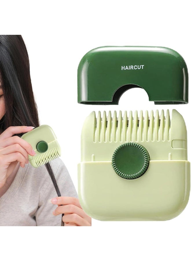 CMGTYYD 2 in 1 Hair Trimmer, Mini Portable Cute Haircutting Comb, Removable Dustproof Knob Adjustable Stainless Steel Blade Haircutting Tool for Trimming and Styling Thinning Hair (Pack of 2) - Image 5