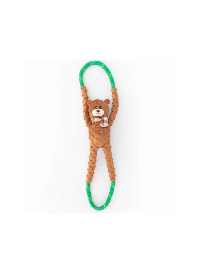 ZippyPaws RopeTugz Bear Dog Toy