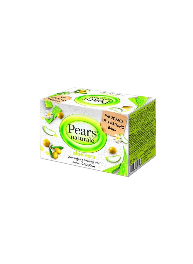 Pears Natural Aloe Vera Bar Soap 4 x 125 g - Image 2