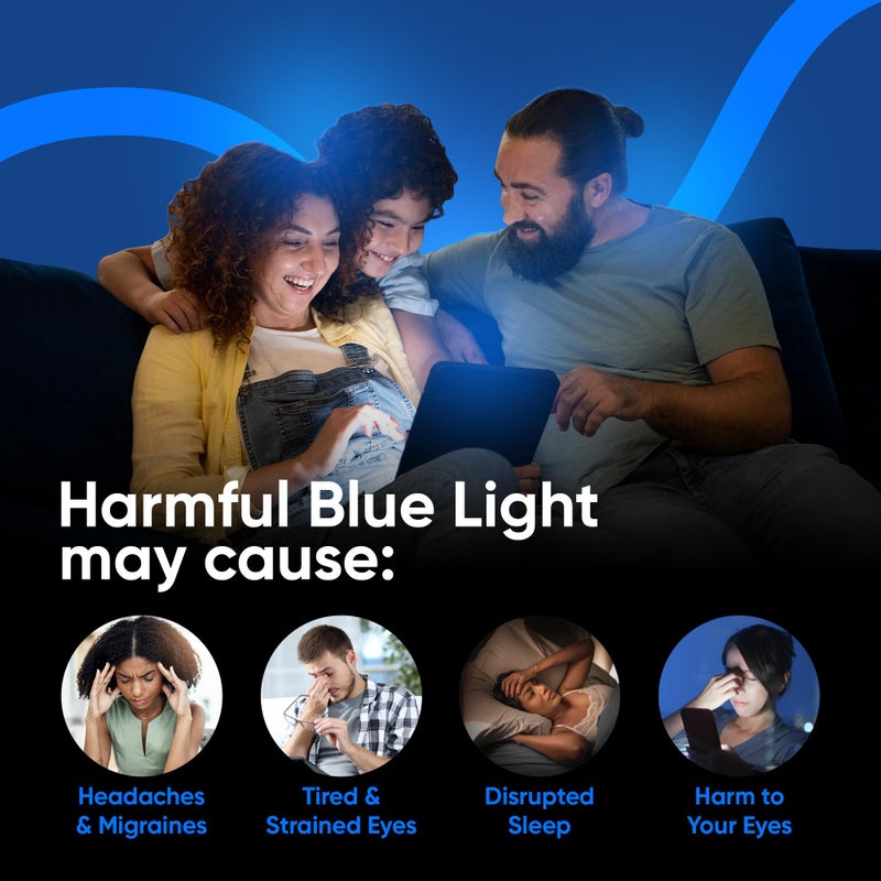 Ocushield Anti Blue Light Tempered Glass Screen Protector for iPhone 15 (6.1") - Protect Your Eyes, Reduce Migraines & Improve Sleep - Image 5