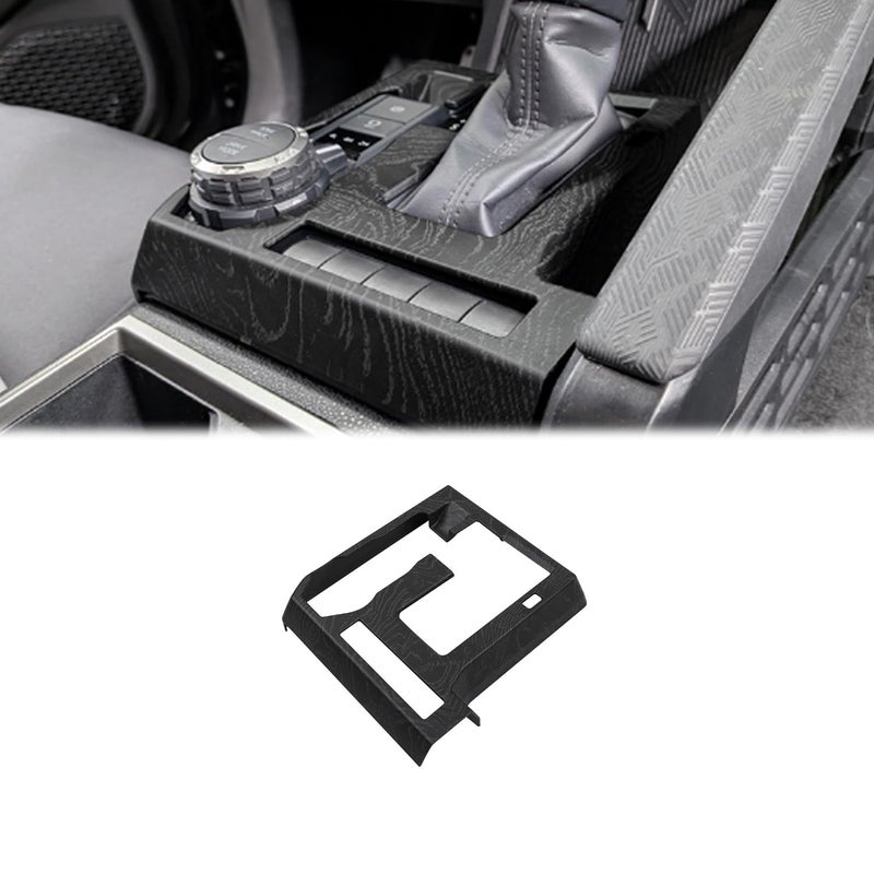 Hyorabyn Car Accessories for Toyota Tacoma 2024 2025 4Runner 2025 2026 Center Console Gear Shift Cover Trim Easy Installation Black Wood Grain - Image 2