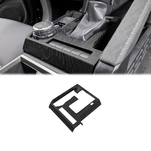 Hyorabyn Car Accessories for Toyota Tacoma 2024 2025 4Runner 2025 2026 Center Console Gear Shift Cover Trim Easy Installation Black Wood Grain - Image 1
