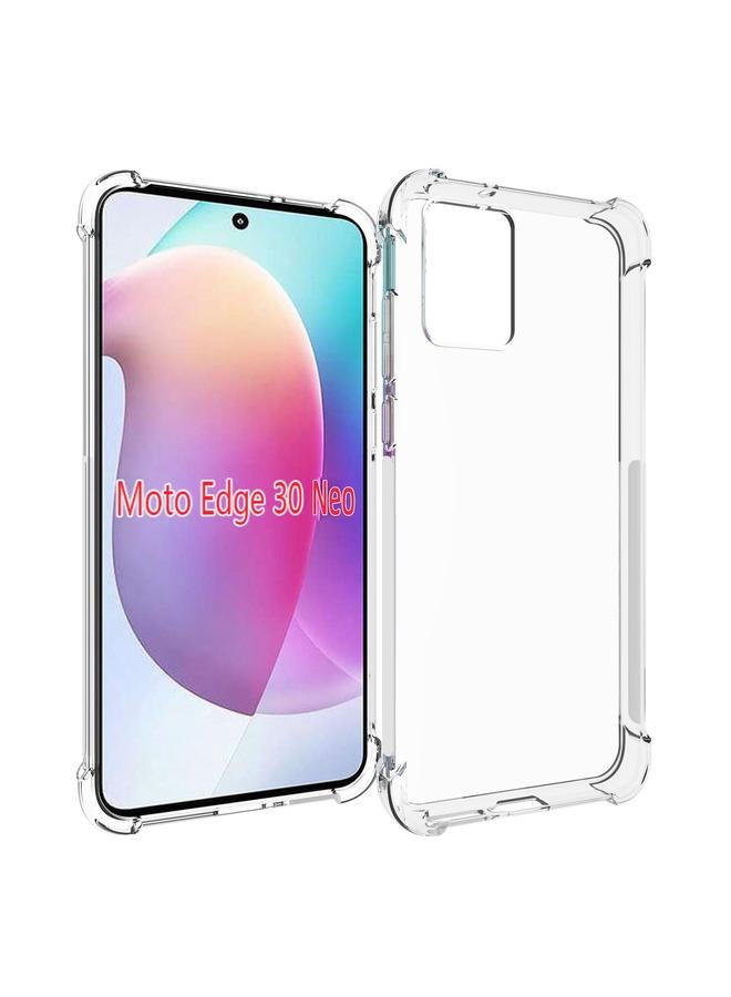 اس-توب جراب لهاتف Motorola Edge 30 Neo مقاوم للصدمات ومضاد للانزلاق مصنوع من مادة TPU السميكة - Image 1