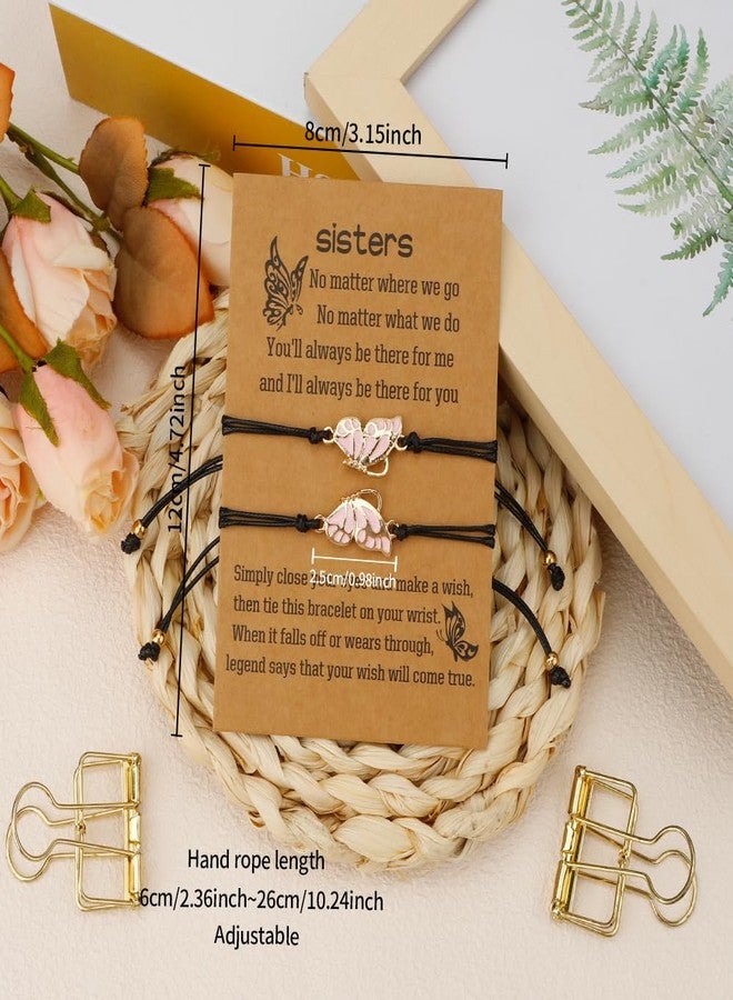 Dayofun Sisters Gifts from Sister Birthday Graduation Christmas Valentines Day Mothers Day Galentines Gifts Bracelet from Brother,Friendship Matching Bracelets,Best Friend Gift Present - Image 2